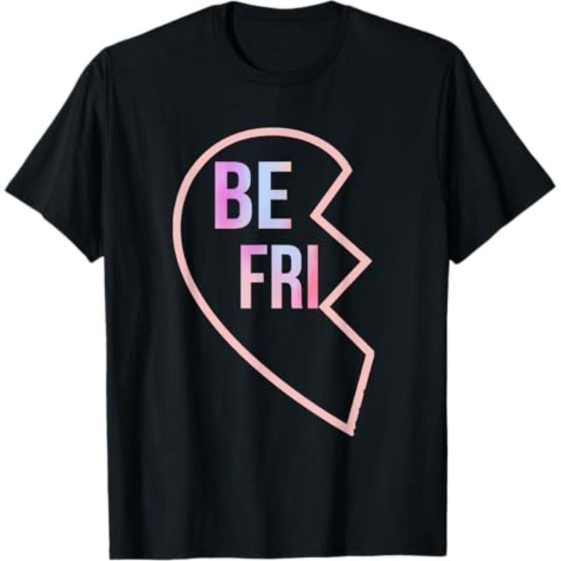 Casual T-shirt BFF Swoosh Heart Red plumber brand 2 Best Friends Matching 1st Part T-Shirt Hoodie, Sweatshirt | DripVista.com