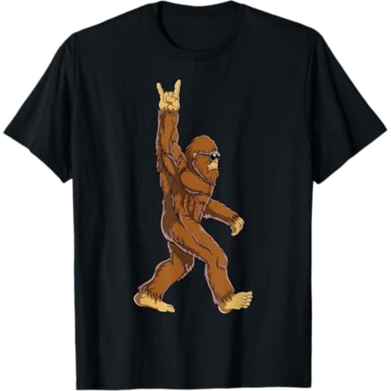 Casual T-shirt Bigfoot Rock Pocket monsters Sasquatch Rock Gunpla brand Roll Funny Men Graphic T-Shirt Tees Top Hoodie,...