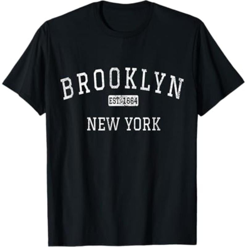 Casual T-shirt Brooklyn New York PlayStation brand Vintage T-Shirt Menswear Top