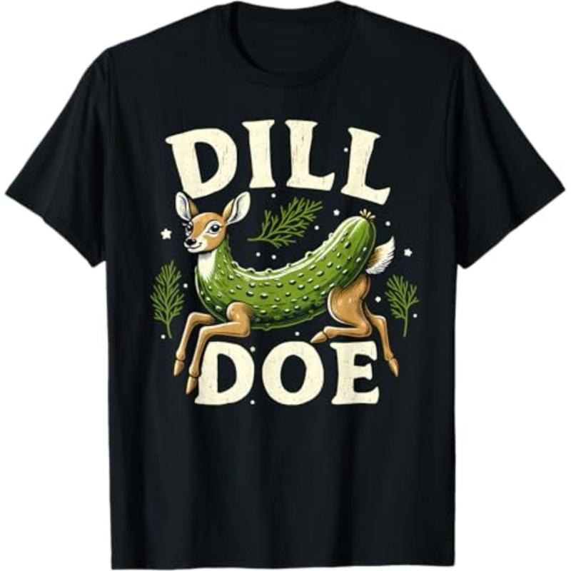 Casual T-shirt Dill Doe Funny Green tractor brand Pickle T-Shirt Graphic Graphic Tees Hoodie, Sweatshirt | DripVista.com