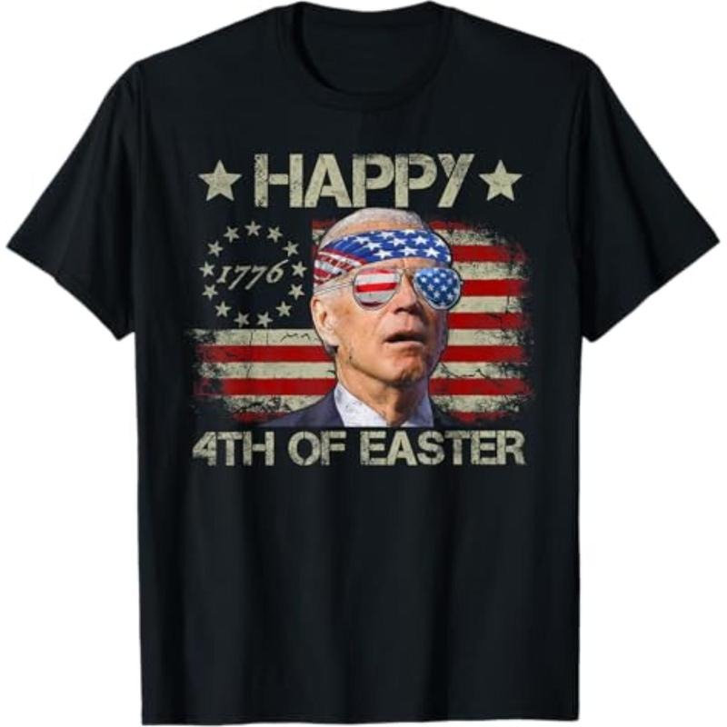 Casual T-shirt Funny Joe Biden 4th FOG July Happy 4th FOG Easter US Flag Men T-Shirt Graphic Menswear Hoodie, Sweatshirt