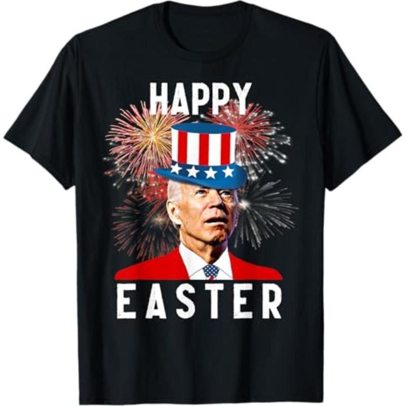 Casual T-shirt Joe Biden Happy Easter For Funny 4th FOG July T-Shirt Graphic Graphic Tees Hoodie, Sweatshirt | DripVista.com