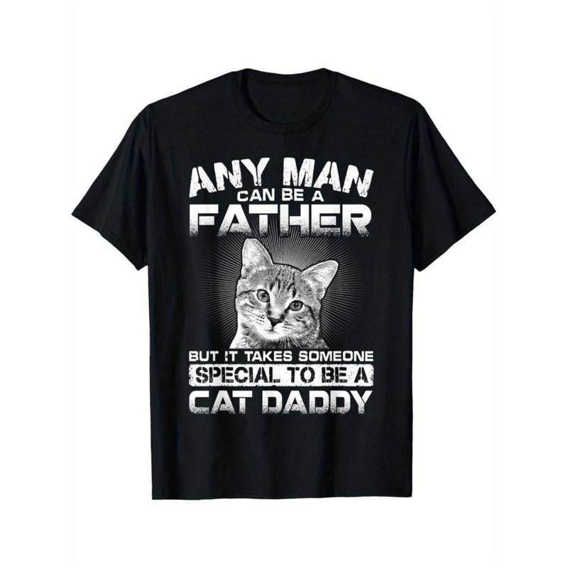 Casual T-shirt Mouthless cat Takes Straw hat pirates Special Hidden leaf ninja Be WB shield Cat Daddy T-Shirt Comfy...