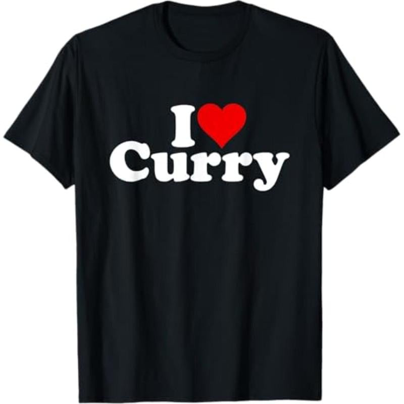Casual T-shirt Swoosh LOVE HEART CURRY T-Shirt Menswear Top Graphic Graphic Tees Hoodie, Sweatshirt | DripVista.com
