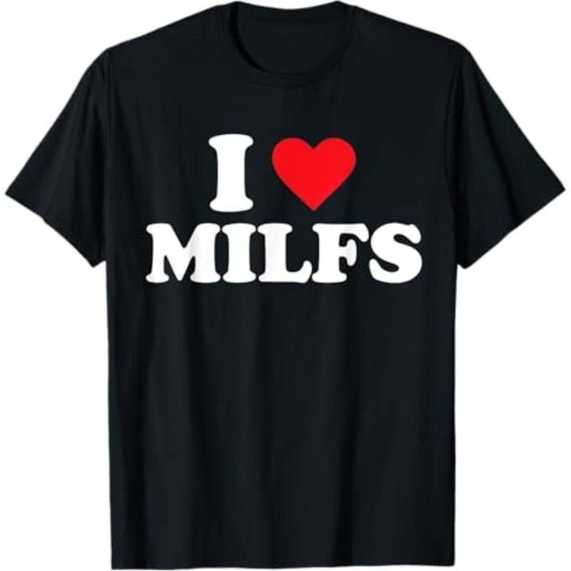 Casual T-shirt Swoosh Love MILFs T-Shirt Graphic Graphic Tees Hoodie, Sweatshirt | DripVista.com