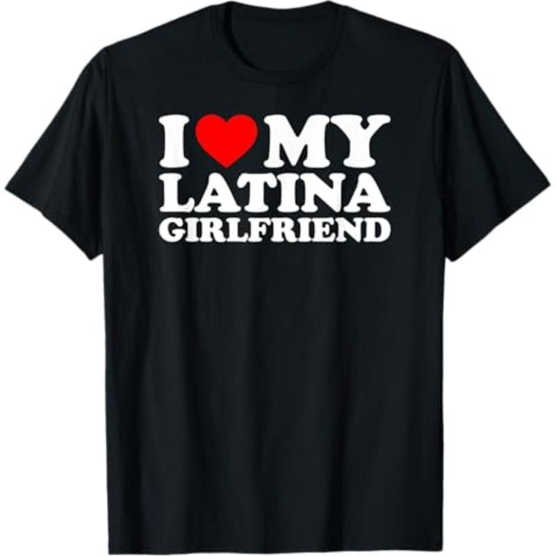 Casual T-shirt Swoosh Love My Latina Girlfriend T-Shirt Graphic Graphic Tees Hoodie, Sweatshirt | DripVista.com