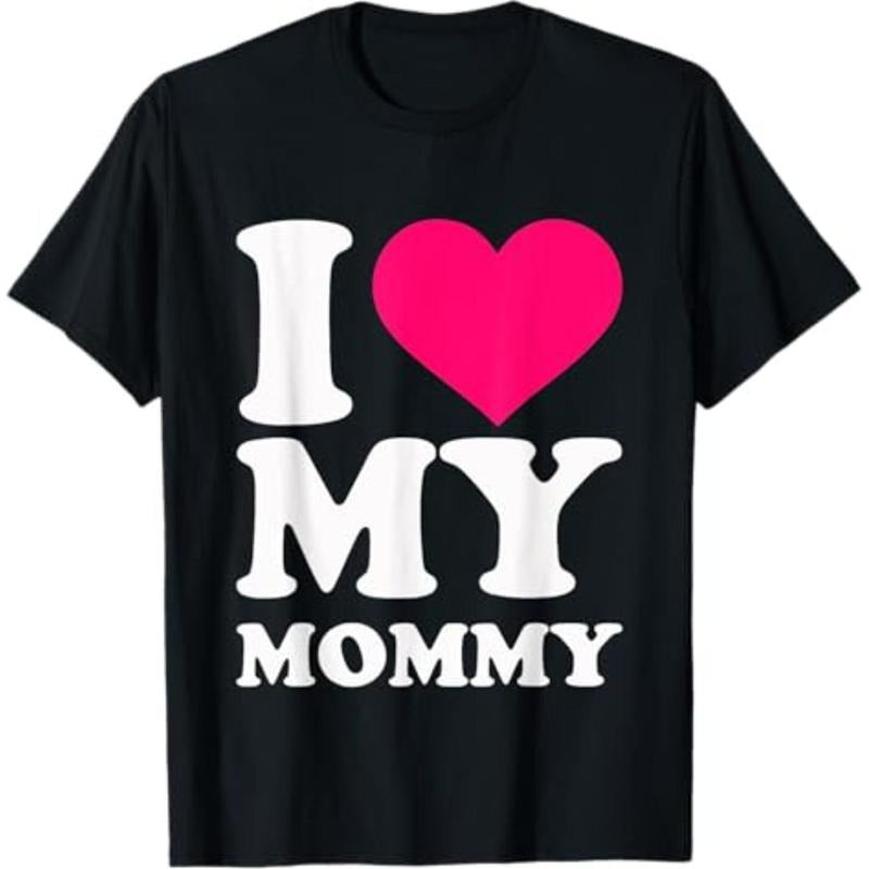 Casual T-shirt Swoosh love my mommy T-Shirt Graphic Graphic Tees Hoodie, Sweatshirt | DripVista.com