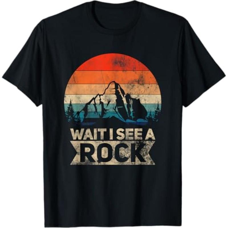 Casual T-shirt Wait Swoosh See WB shield Rock Funny Geologist Idea T-Shirt Graphic Graphic Tees Hoodie, Sweatshirt