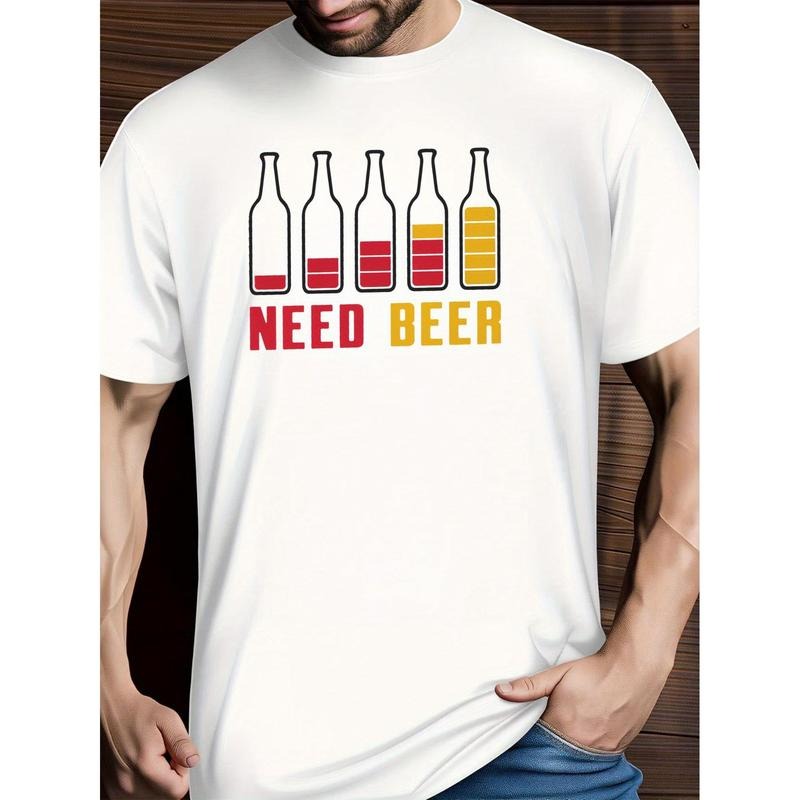 Casual Tribute Lightsaber brand - shirt: 'Expressing Love for Beer - WB shield Light