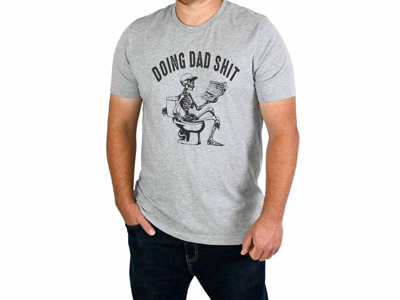 Casual, Cotton Doing Dad Sh$t Unisex Sizing T Shirt for Men - Fatherhood Graphic Shirt for Dad - Birthday Gift for Him - Sarcastic Father's Day Shirt - Father Figure Shirt