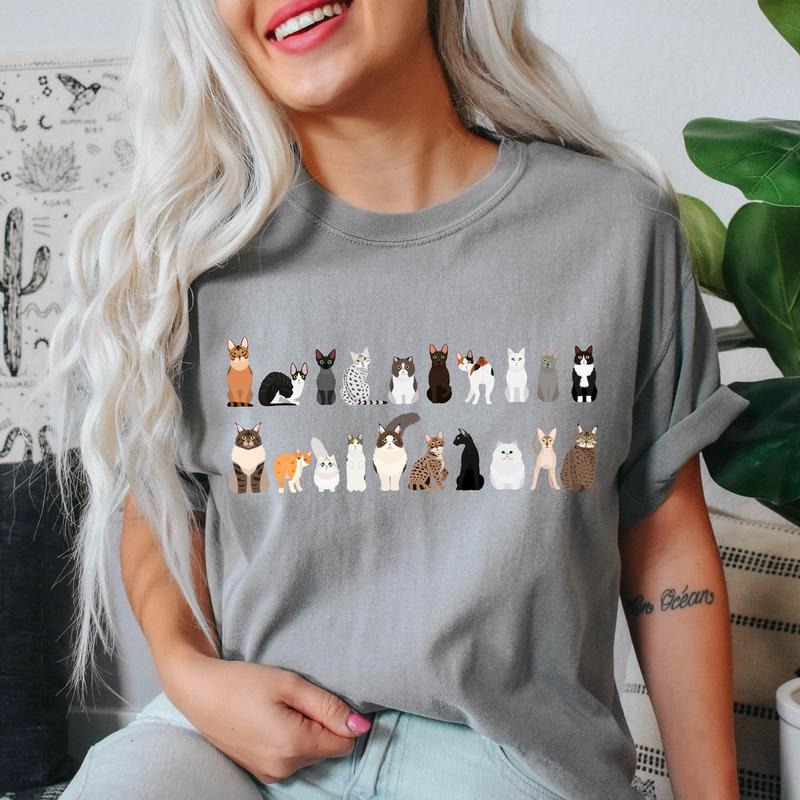Cat Breeds Animal Lover T-Shirt Hoodie, Sweatshirt | DripVista.com