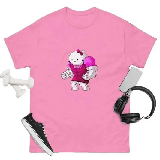 Cat Cartoon Graphic T-shirt, Anime Manga Japanese T-shirt