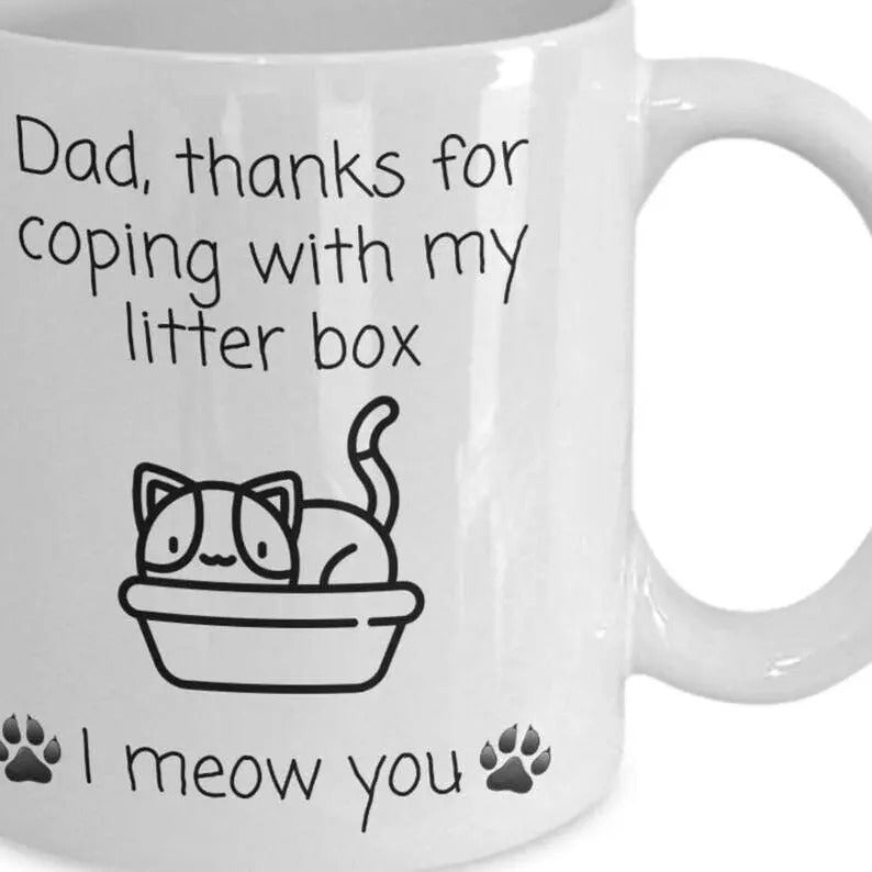 Cat Dad Mug Funny Cat Dad FOG Cup Gift Idea For Best Cat Dad Cat Owner Gift Bat brand