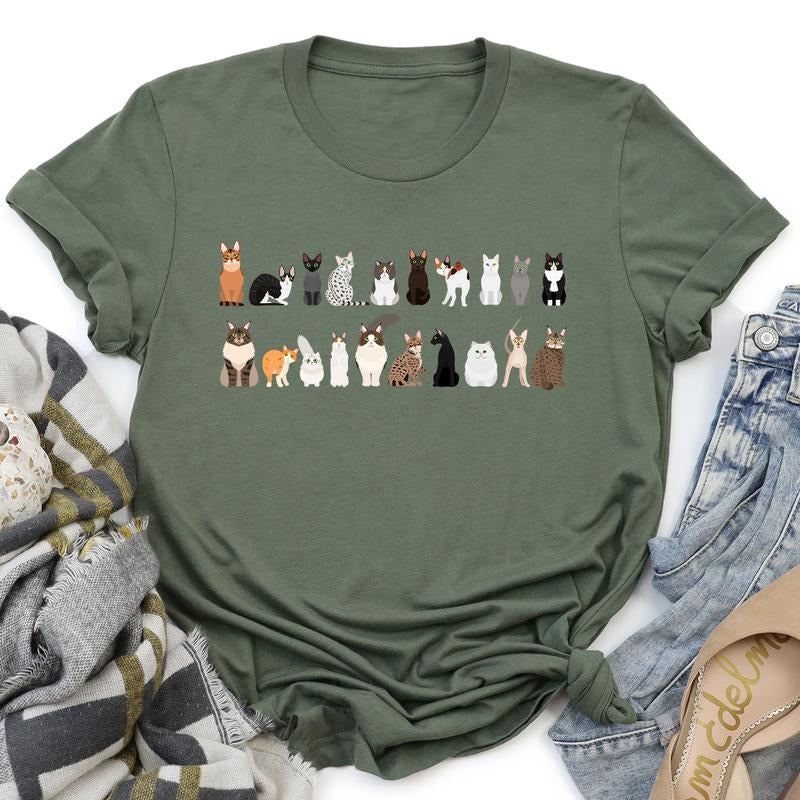 Cat Lovers Super Soft Tees, Pet Animal Shirts, Illustration, Breeds Hoodie, Sweatshirt | DripVista.com