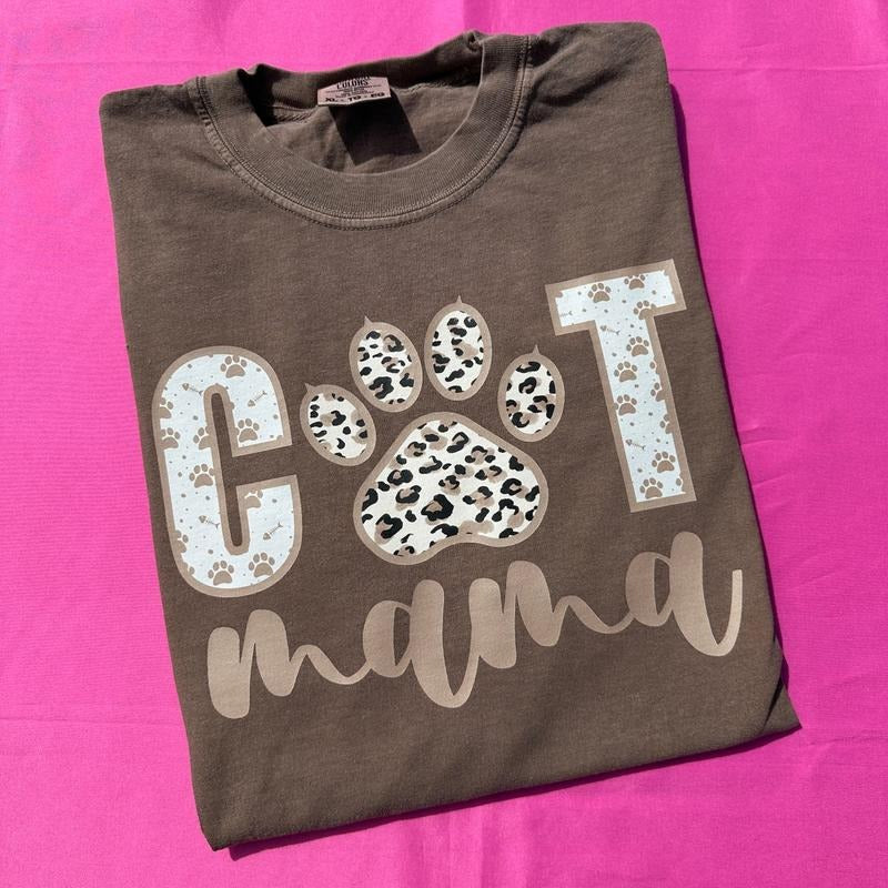 Cat Mama Comfort Colors T-Shirt 'NLB' Hoodie, Sweatshirt | DripVista.com