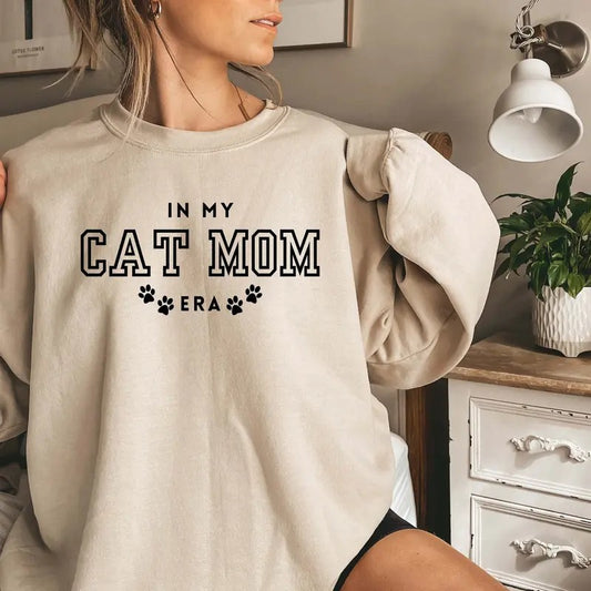 Cat Mom Sweatshirt In My Cat Mom Erafunny Mom Shirt Funny Cat Sweatshirt Cat Lover Gift Cat Mom Gift Crazy Cat Lady