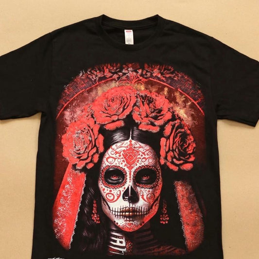 Catrina red t-shirt Cotton Black Casual