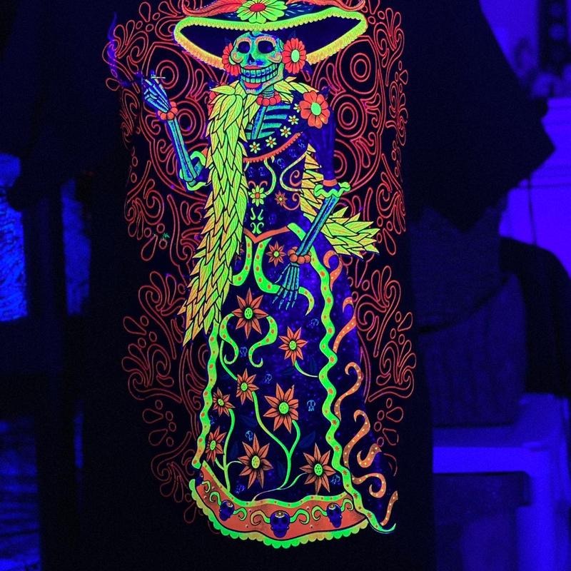 Catrina vestido T-shirt Striped Cotton Casual Black