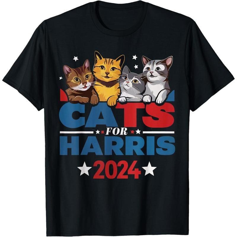 Cats for Harris 2024 - Kamala Harris for President 2024 T-Shirt made in usa Hoodie, Sweatshirt | DripVista.com
