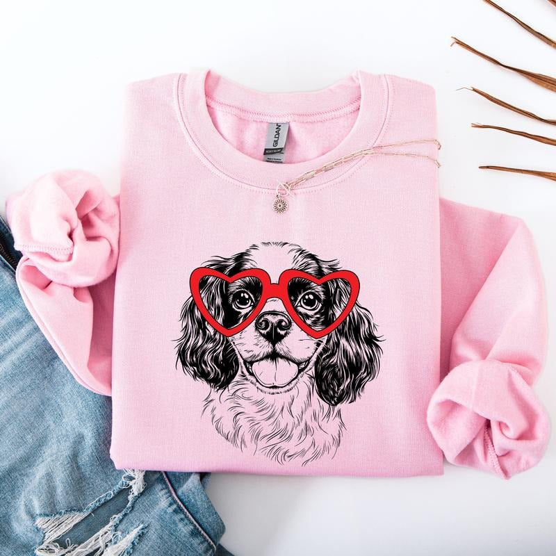 Cavalier King Charles , Dog Lover Apparel, Pet, Dog Breed, Cute Sweatshirt, Crew Neck, Women's, Crewneck T-Shirts, Hoodie