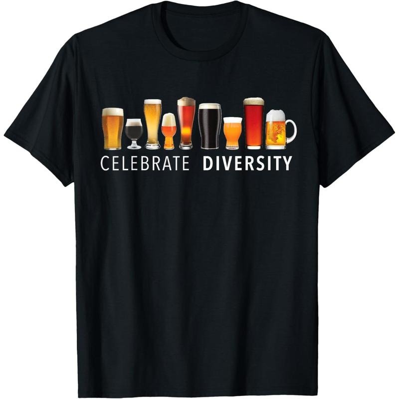 Celebrate Diversity Craft Beer Drinking T-Shirt T-Shirt  made in us Hoodie, Sweatshirt | DripVista.com