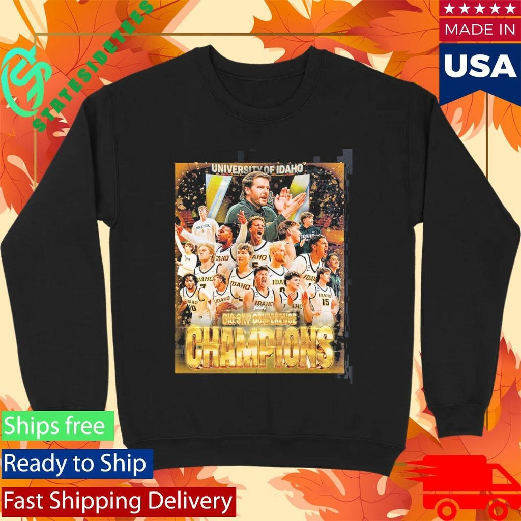 Celebrate Idaho Vandals Men’s Basketball 2026 Big Sky Conference Champions Essentials T-Shirt