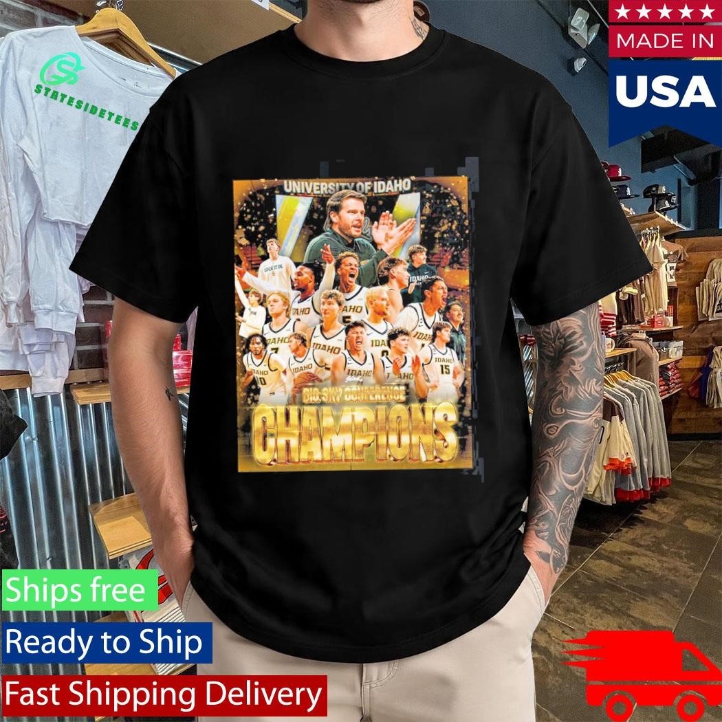 Celebrate Idaho Vandals Men’s Basketball 2026 Big Sky Conference Champions Essentials T-Shirt