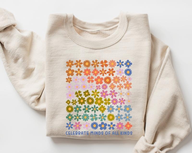 Celebrate Minds Of All Kinds Sweatshirt, Autism Awareness Shirt, Autism Acceptance Sweater, Unisex Sweatshirt, Autism...