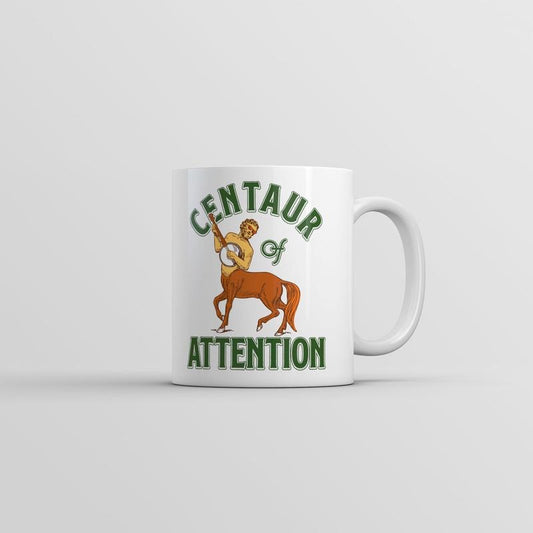 Centaur Of Attention Mug Funny Half Man Horse Graphic Coffee Cup-11oz Funny Coffee Mugs Ceramic Printed Drinkware Cup