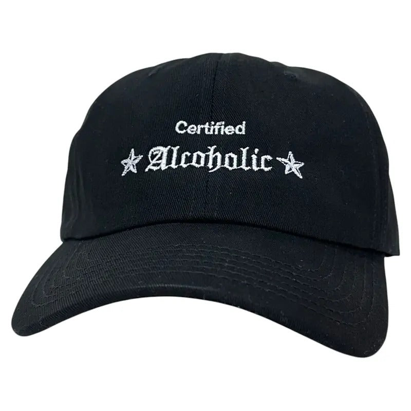 Certified Alcoholic Hat Custom Embroidered T-Shirts, Hoodie, Sweatshirt | DripVista.com