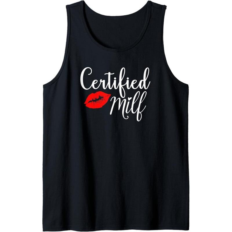 Certified MILFs Humor Funny Gift Idea for New Hottest Mom Tank Top made in USA T-Shirts, Hoodie, Sweatshirt | DripVista.com