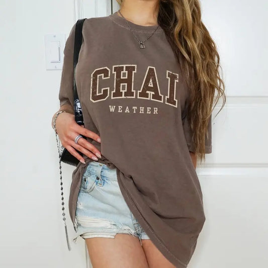 Chai Tea Shirt Coffee Shirt Chai Latte Shirt Pumpkin Spice Autumn Fall Shirt Cute Autumn Shirt Halloween Aesthetic Tee