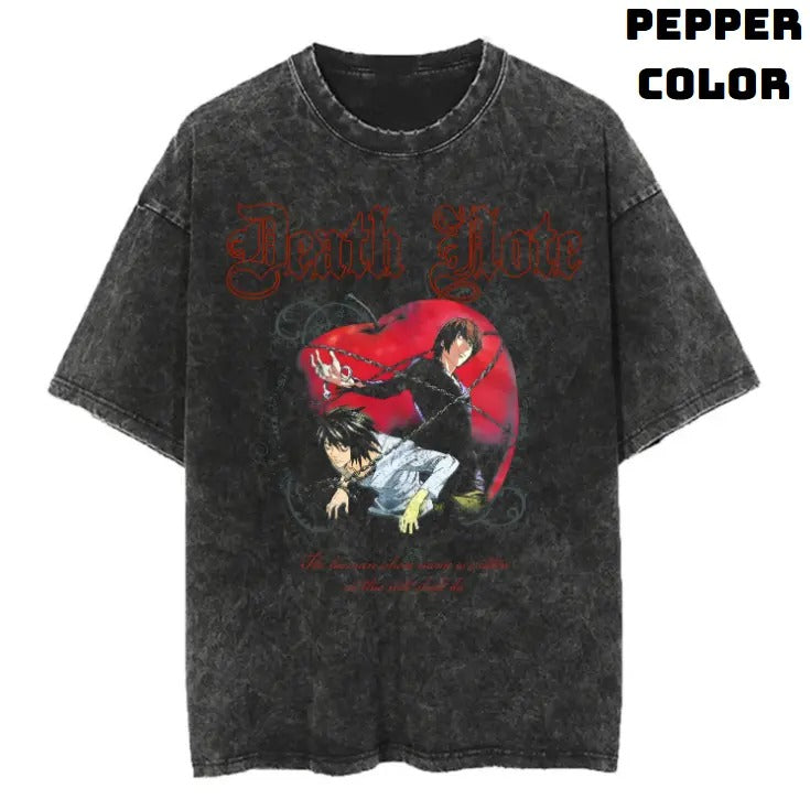 Chains FOG Sin Vintage Graphic Tees, Ryuk Tshirt, Death Note Shirts, Anime Clothing, Unisex Manga Anime Shirt Top...