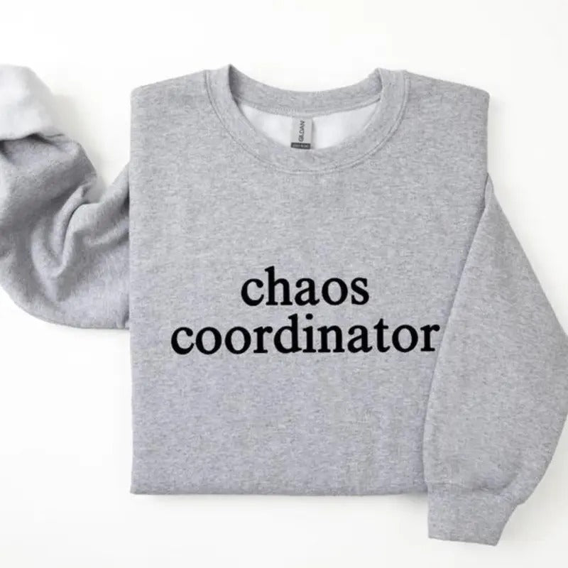 Chaos Coordinator Sweatshirt, Chaos Coordinator Sweater Check Fit Comfort Hoodie T-shirt | DripVista.com