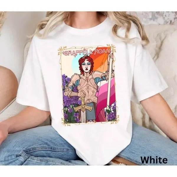 Chappell Roan Joan Of Arc Heart Of Knight Shirt_Cotton T-Shirt, Perfect Tee, Gifts For Boyfriend and Girlfriend T-Shirt...
