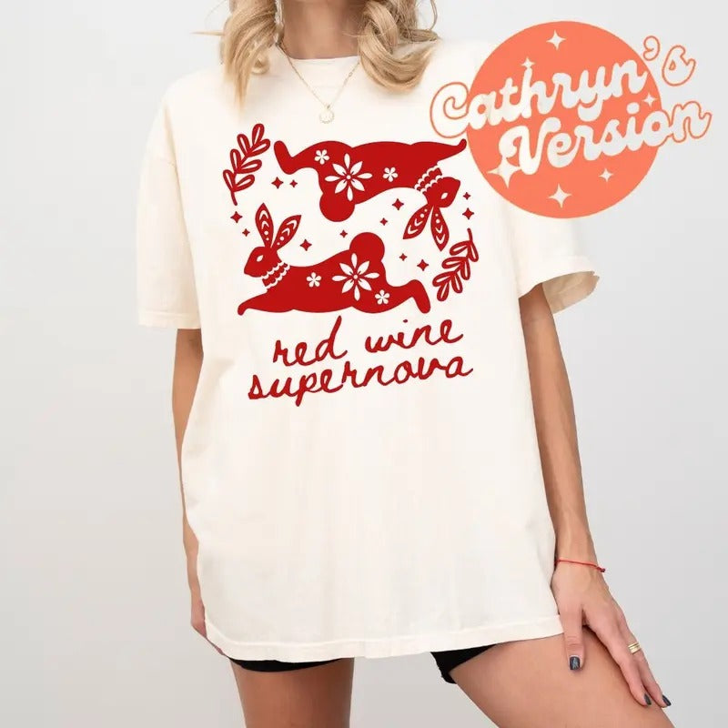 Chappell Roan Shirt | Redwine Supernova Tee | Midwest Princess Tour Shirt