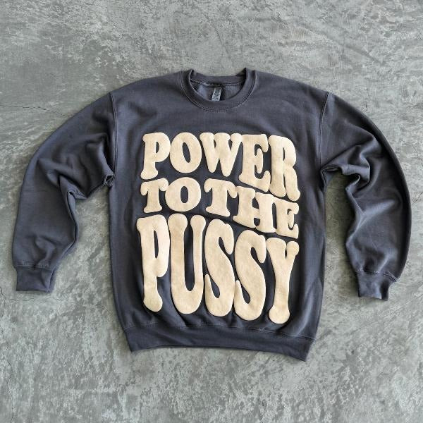 Charcoal Power to the P Long Sleeve Casual Comfort T-Shirts, Hoodie, Sweatshirt | DripVista.com