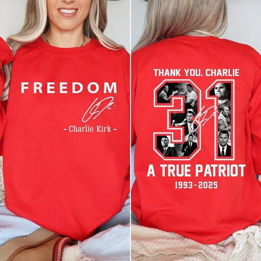 Charlie 31 T-Shirt, Thank You Sweatshirt, Justice Tee, Freedom Sweatshirt