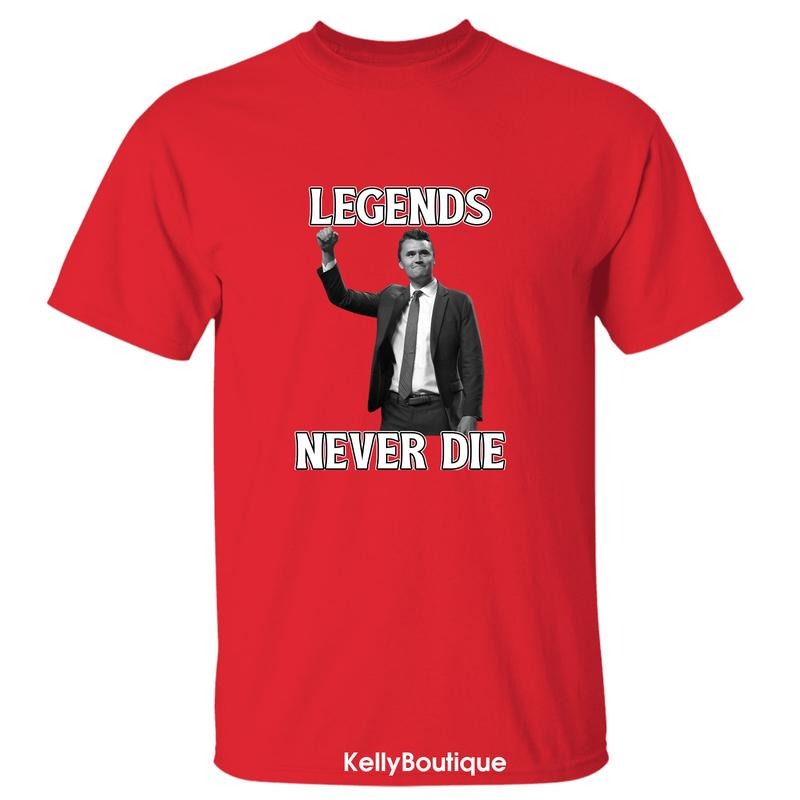Charlie Kirk A True Patriotic Legends Never Die T-Shirt, Wear Red on October 14th as Charles James Kirk Day Tee, Charlie Kirk Birthday Tee, Graphic Design Unisex Cotton T-shirt for Men for Women Menswear Womenswear