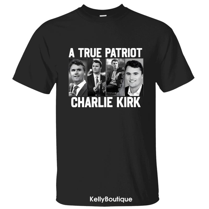 Charlie Kirk A True Patriotic Lengends Never Die T-Shirt, Charlie Kirk Shot Dead at Utah College Event Tee, Graphic Design Unisex Cotton T-shirt for Men for Women Menswear Womenswear