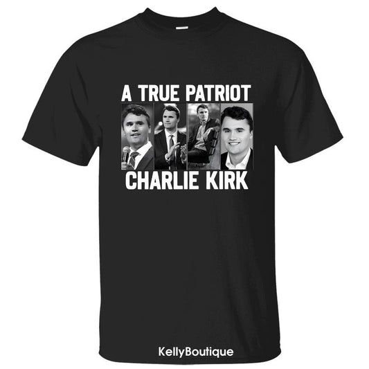 Charlie Kirk A True Patriotic Lengends Never Die T-Shirt, Charlie Kirk Shot Dead at Utah College Event Tee, Graphic Design Unisex Cotton T-shirt for Men for Women Menswear Womenswear