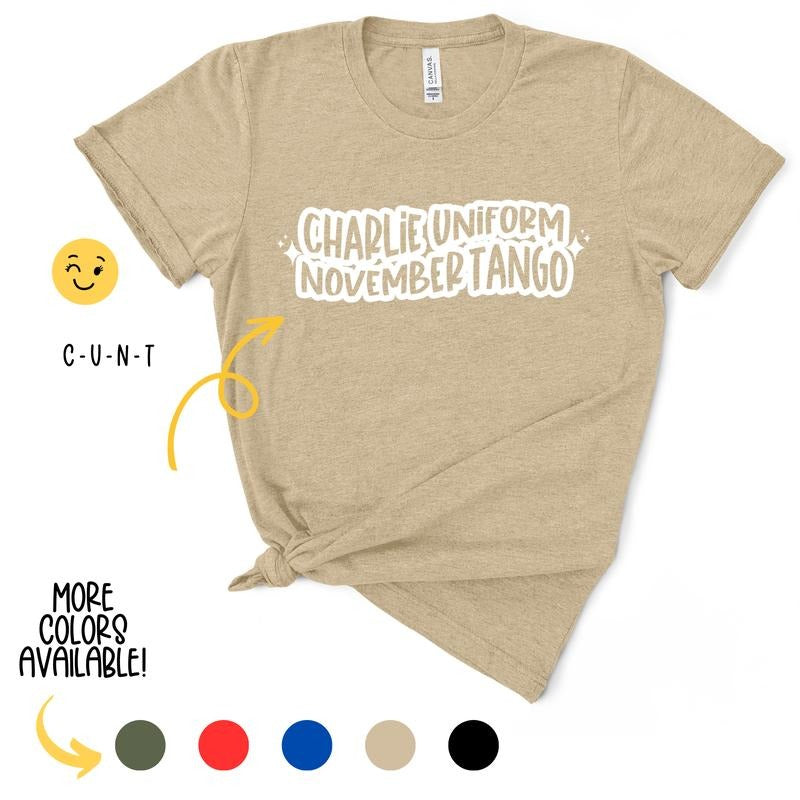 Charlie Uniform November Tango TShirt Hoodie, Sweatshirt | DripVista.com