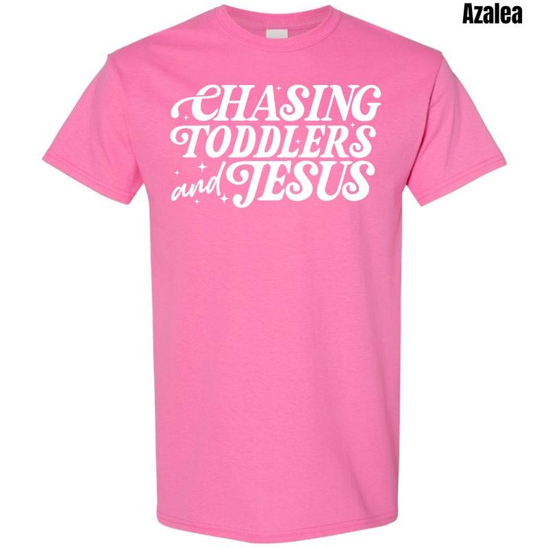 Chasing Jesus & Toddlers White Gildan T-Shirt 'NLB'