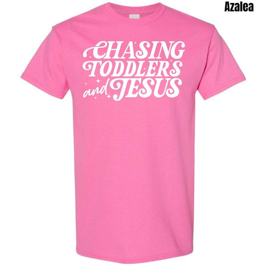 Chasing Jesus & Toddlers White Gildan T-Shirt 'NLB'