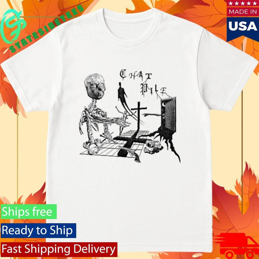 Chat Pile Ivory Crosses Shirt
