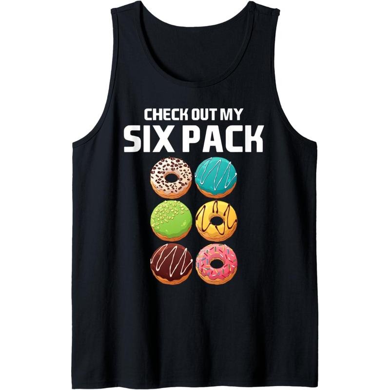 Check Out My Six Pack Donut Tank Top T-Shirts, Hoodie, Sweatshirt | DripVista.com