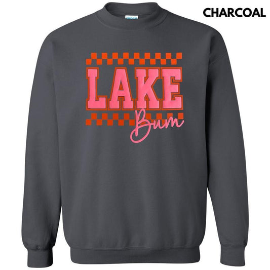 Checkered Lake Bum Puff Sweatshirt