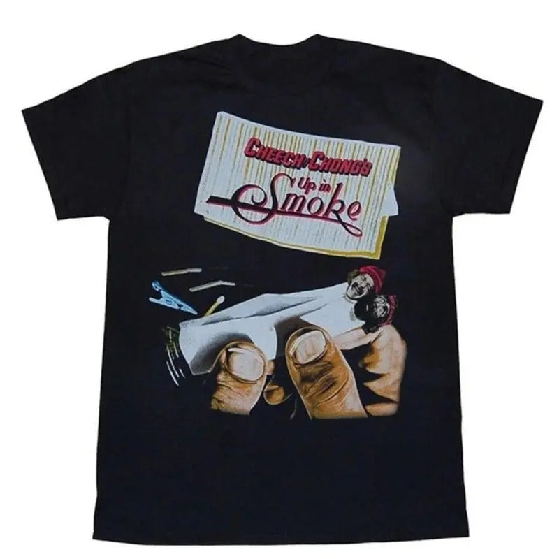Cheech and Chong Up In Smoke Movie T shirt Black Size S To 4XL U835 Cotton Fabric, Fashion Cotton, Full Colors, Full...