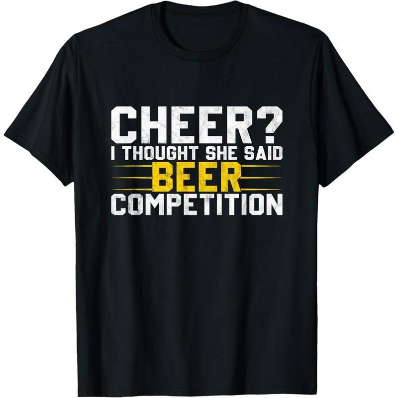 Cheer Dad Cheerleader I Thought She Said Beer Competition T-Shirt  made in us Hoodie, Sweatshirt | DripVista.com
