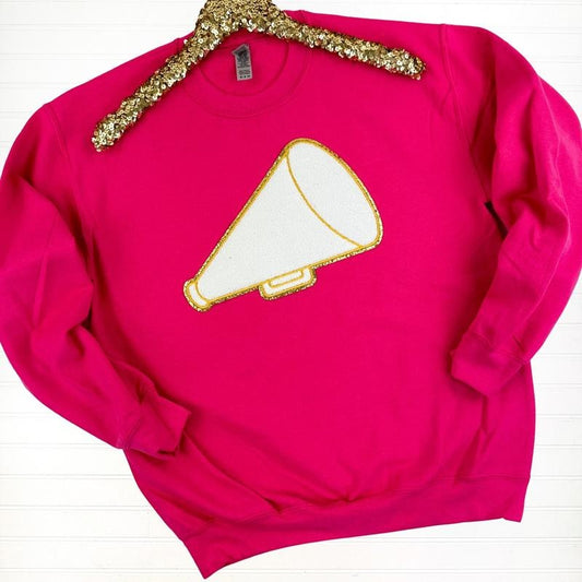 Cheer On Patch Sequin Sweatshirt